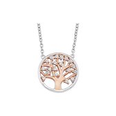 Favs Dames ketting 925 sterling zilver, 925 sterling zilver 19 Zirkonia One Size 87309177