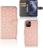 Mobiel Hoesje iPhone 12 | 12 Pro (6.1") Smartphone Hoesje Pattern Orange