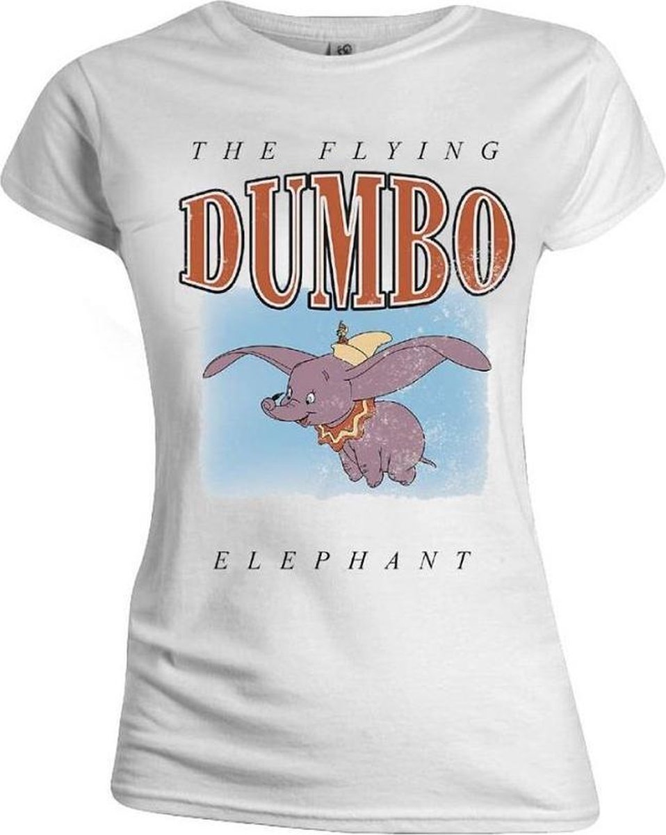 DUMBO - THE FLYING ELEPHANT WOMEN T-SHIRT - WHITE