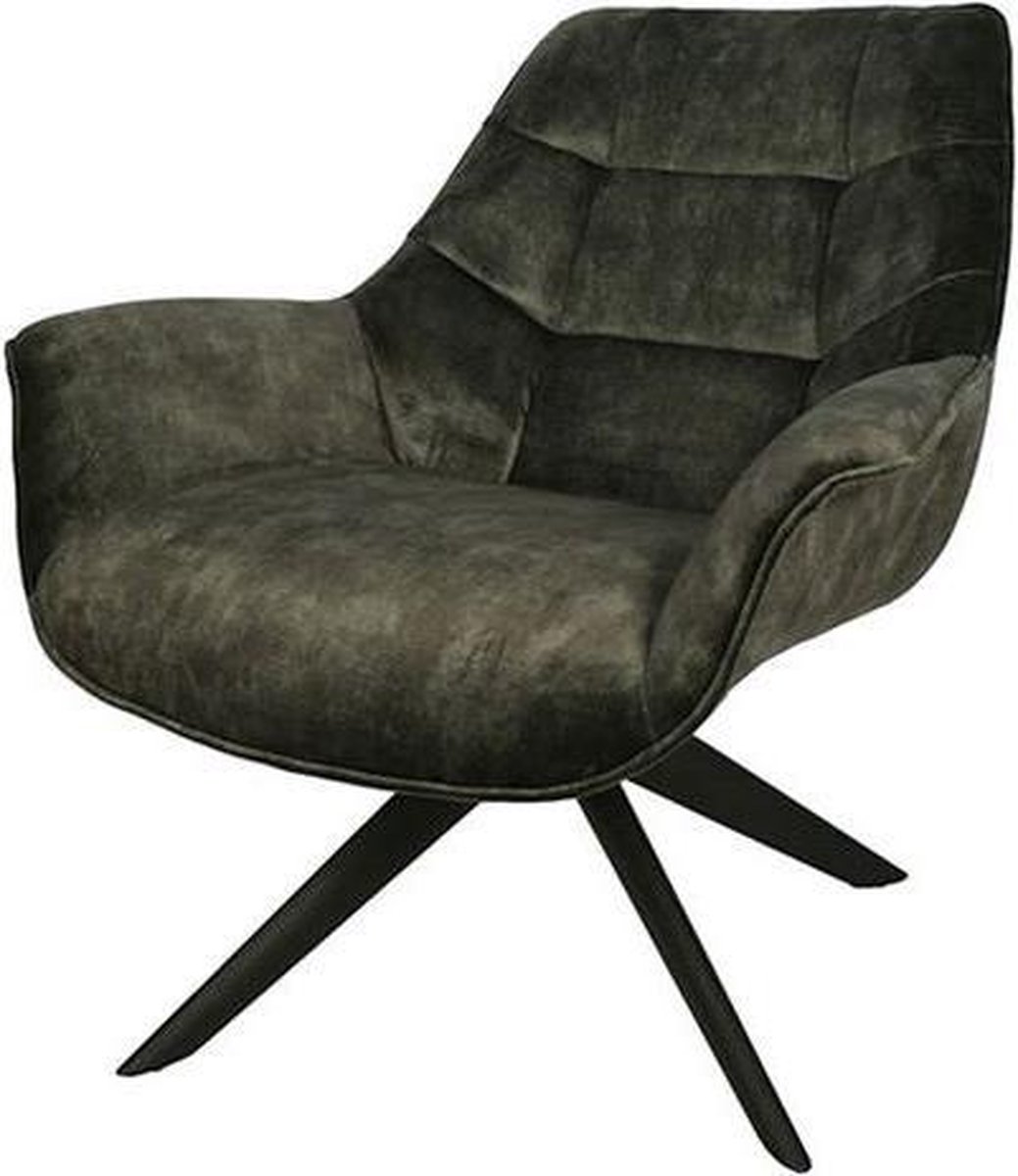 Decostar Fauteuil Jacksonville, textiel, donkergroen