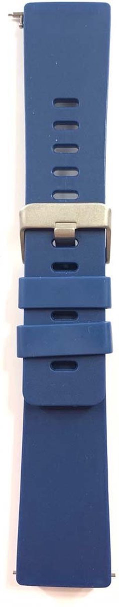 watchbands-shop.nl Siliconen bandje - Fitbit Versa - Blauw - Small