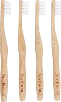 4-pack | NextBrush bamboe tandenborstel HARD