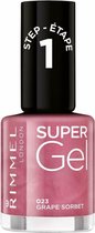 Rimmel SuperGel Nailpolish 023 Grape Sorbet - 2 x 12 ml