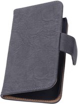 Bark Bookstyle Wallet Case Hoesjes voor Sony Xperia E3 D2203 Grijs