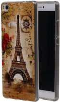 Mobieletelefoonhoesje.nl Eiffeltoren TPU Hoesje voor Huawei P8
