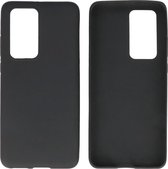 BackCover Hoesje Color Telefoonhoesje voor Huawei P40 Pro Zwart