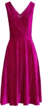 Voodoo Vixen Korte jurk -L- Irene Fluwelen Roze