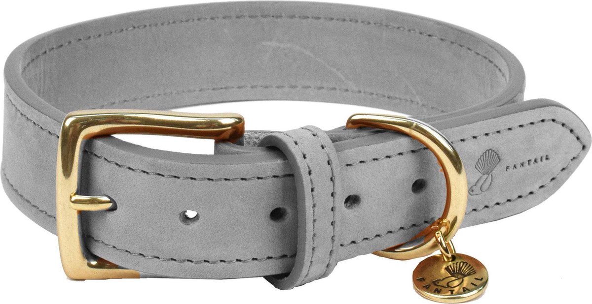 Fantail Hondenhalsband Nubu Grijs - Hondenhalsband - 60 cm
