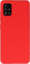 Wicked Narwal | 2.0mm Dikke Fashion Color TPU Hoesje Samsung Samsung Galaxy A51 Rood