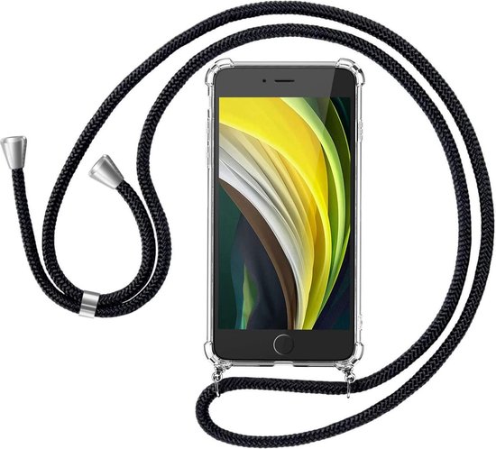 Ijsbeer Consequent Oeganda iPhone 7 / 8 Telefoonhoesje met koord - Kettinghoesje - Anti Shock -  Transparant TPU -... | bol.com