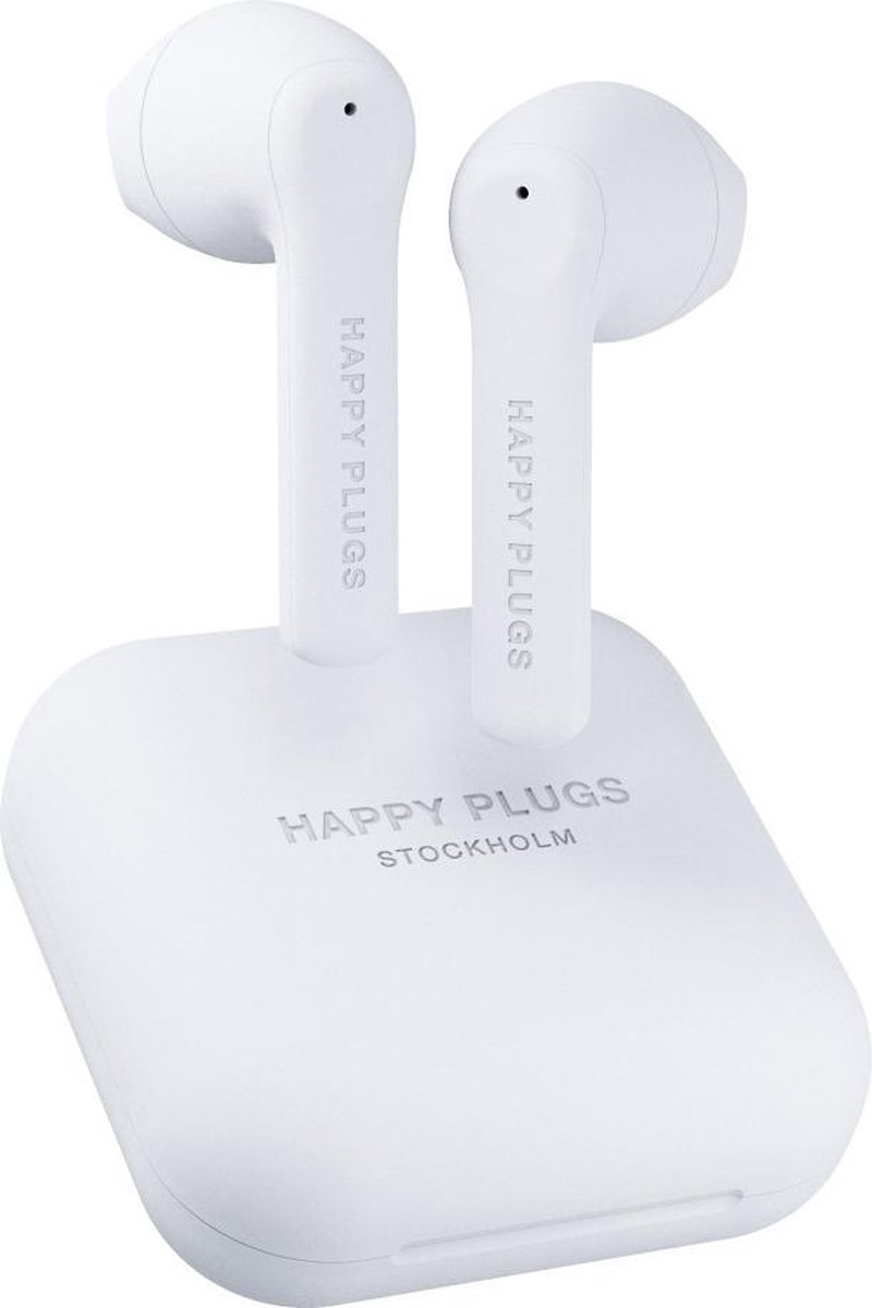 Happy Plugs Air 1 Go Draadloze Bluetooth Oordopjes Wit