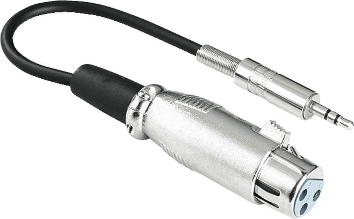 Hama 41908 XLR-adapter XLR-bus - Jackplug male 3,5 mm Stereo Inhoud: 1 stuk(s)