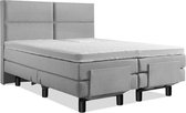 Boxspring Elektrische 200x200 Compleet Grijs 4 vlaks