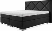 Luxe Boxspring 200x200 Compleet Zwart Suite
