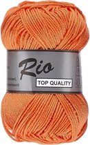 Lammy yarns Rio katoen garen - oranje (028) - pendikte 3 a 3,5 mm - 1 bol van 50 gram