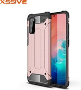 Xssive Anti Shock Back Cover voor Samsung Galaxy S20 - Rose Goud