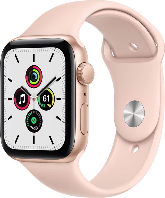 Apple Watch SE - Smartwatch - 44mm - Goudkleurig | bol.com