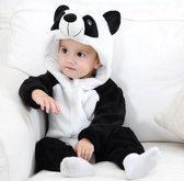 Budino Baby Boxpak Onesie Pandabeer Dier - Wit Zwart - maat 90