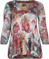 Pluizige tuniek met bloemenprint