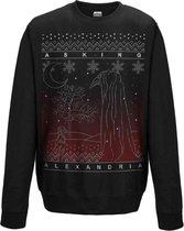 Asking Alexandria Sweater/trui -L- The Black Christmas Zwart