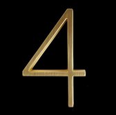 Amato Gold nr.4 - 125mm - Numéro de maison moderne doré - Numéro de maison Goud