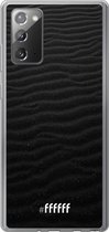 Samsung Galaxy Note 20 Hoesje Transparant TPU Case - Black Beach #ffffff