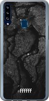 Samsung Galaxy A20s Hoesje Transparant TPU Case - Dark Rock Formation #ffffff