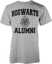 Harry Potter Heren Tshirt -M- Alumni Grijs