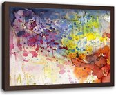 Foto in frame Kleurvolle abstractie, 120x80, multi-gekleurd, Premium print