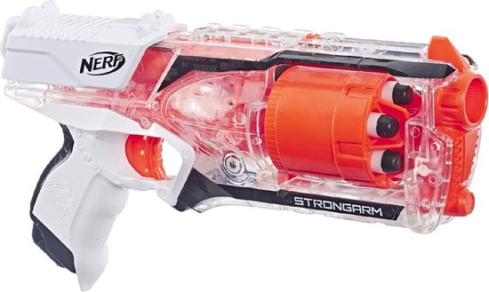 NERF N-Strike Elite Strongarm - Transparant/Wit