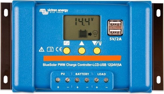 Victron BlueSolar PWM-LCD&USB 12/24V-10A - Victron Energy