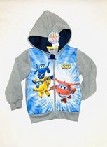 Super Wings vest grijs maat 110