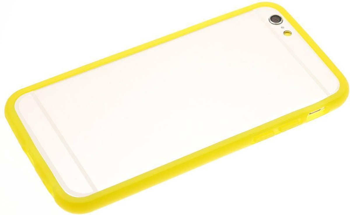 iPhone 6/6S bumper - Geel | Apple iPhone 6/6s case | TPU backcover transparant