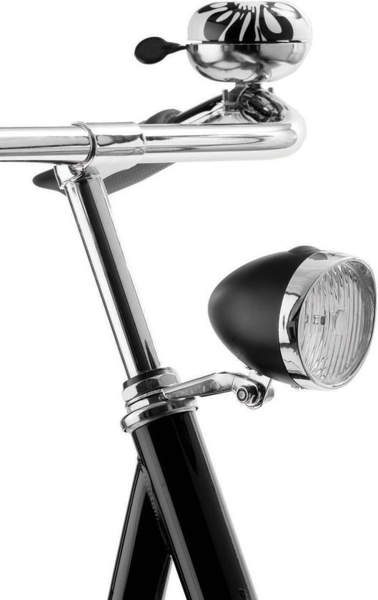 AXA Klassieke LED fietskoplamp - Retro design - Batterij - Zwart - Inclusief batterijen — afbeelding 3