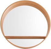 Spiegel - gebogen hout - groot - doorsnede 61cm