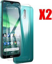 Screenprotector Glas - Tempered Glass Screen Protector Geschikt voor: Nokia 2.3 - 2x