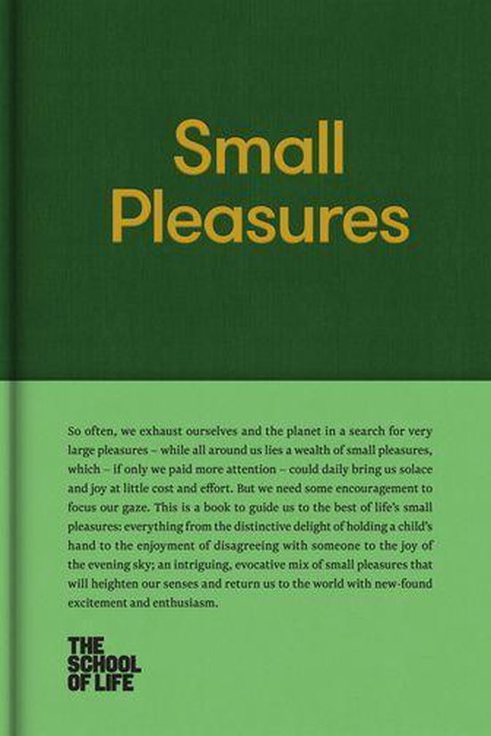 The School of Life Library - Small Pleasures - cover