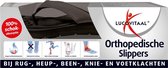 3x Lucovitaal orthopédique Taille Slipper Zwart 43- 44 une paire
