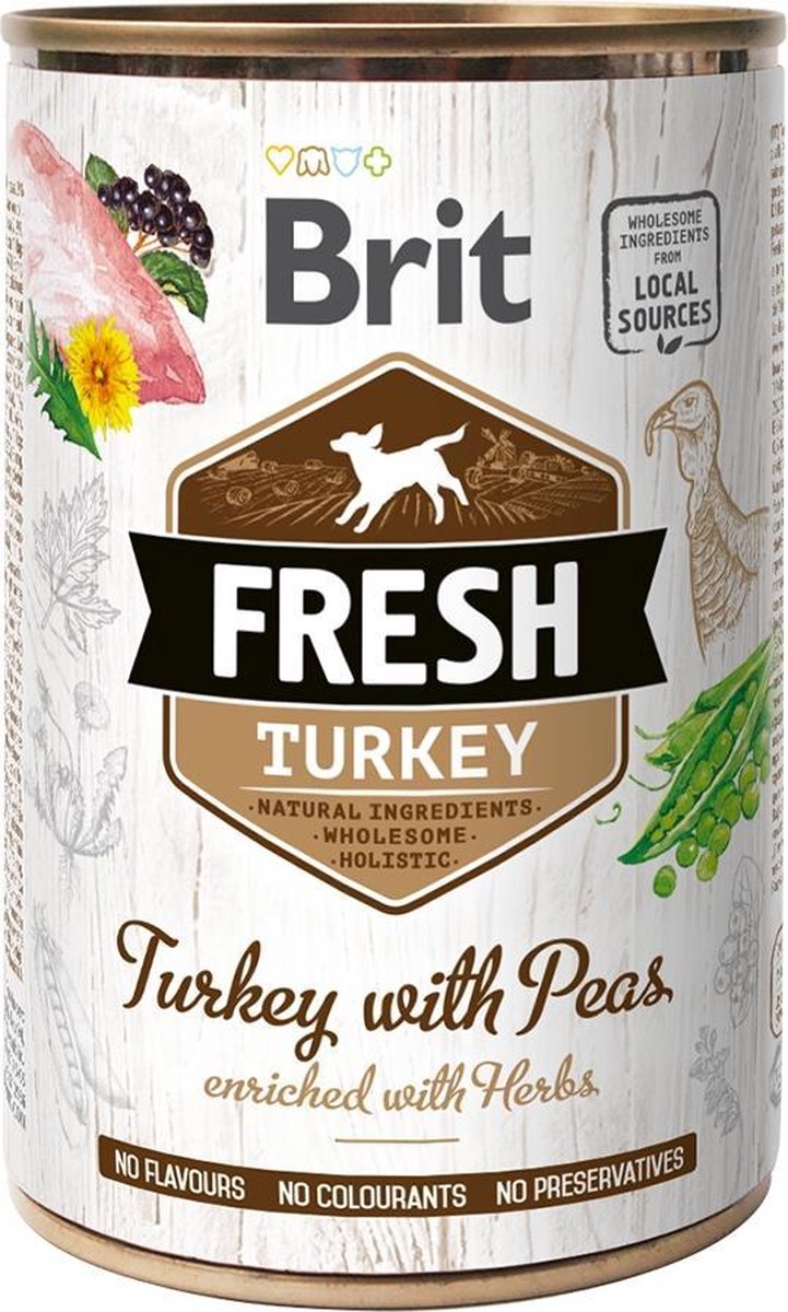 Brit Brit Fresh Turkey with Peas Turkije Volwassene 400 g