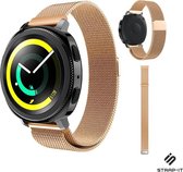 Milanees Smartwatch bandje - Geschikt voor  Samsung Gear Sport Milanese band - rosé goud - Strap-it Horlogeband / Polsband / Armband