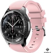 Strap-it Siliconen smartwatch bandje - geschikt voor Samsung Galaxy Watch 1 46mm / Galaxy Watch 3 45mm / Gear S3 Classic & Frontier - roze