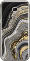 Samsung Galaxy A5 2017 hoesje siliconen - Marble agate - Soft Case Telefoonhoesje - Print / Illustratie - Goud