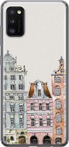 Samsung Galaxy A41 hoesje siliconen - Grachtenpandjes - Soft Case Telefoonhoesje - Amsterdam - Multi