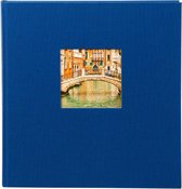 GOLDBUCH GOL-27975 Fotoboek BELLA VISTA blauw, 30x31 cm, 60 zwarte pagina's