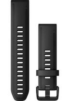 Garmin QuickFit Siliconen Horlogebandje - 20mm Polsbandje - Wearablebandje - Zwart
