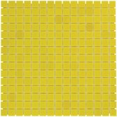 1,04m² - Mozaiek Tegels - Amsterdam Vierkant Geel 2x2