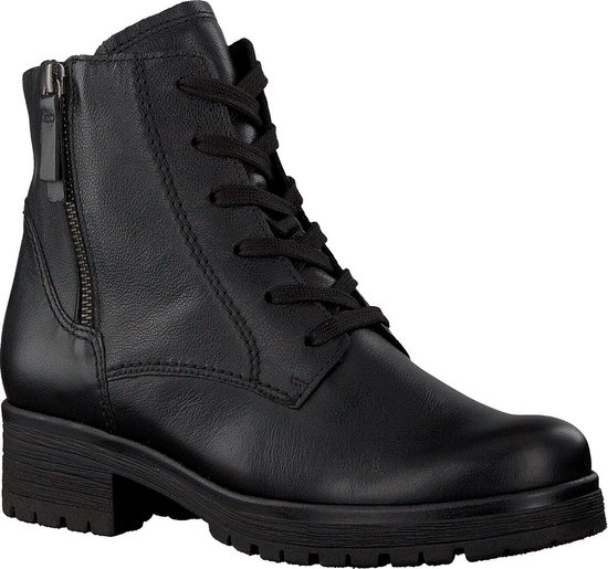 Gabor Dames Veterboots 096 - Zwart - Maat 36 | bol.com