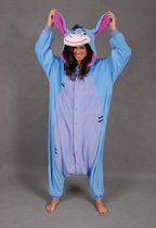 Onesie Eeyore pak - maat M-L - blauw ezel kostuum Igor Winnie de Poeh ezelpak huispak jumpsuit