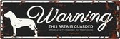 D&D Waakbord / Warning sign stafford gb Zwart 40x14cm