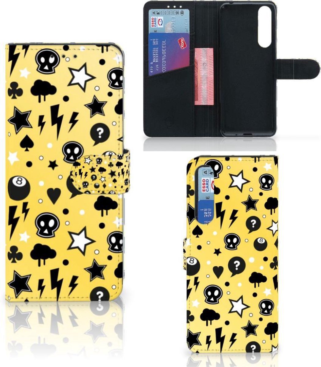 Telefoonhoesje met Naam Sony Xperia 1 II Punk Geel